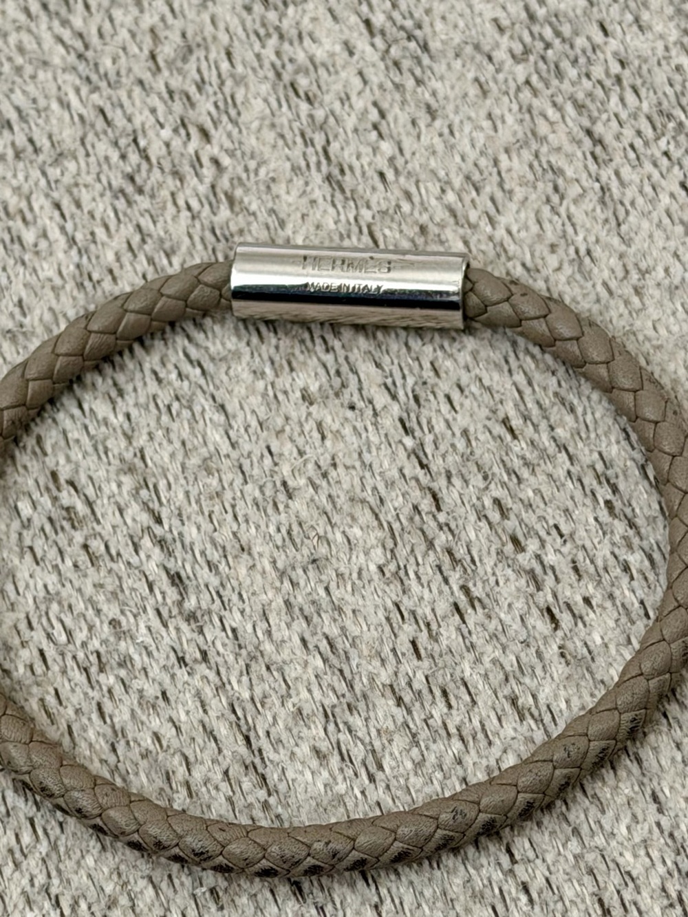 Hermes Taupe Goliath Bracelet
